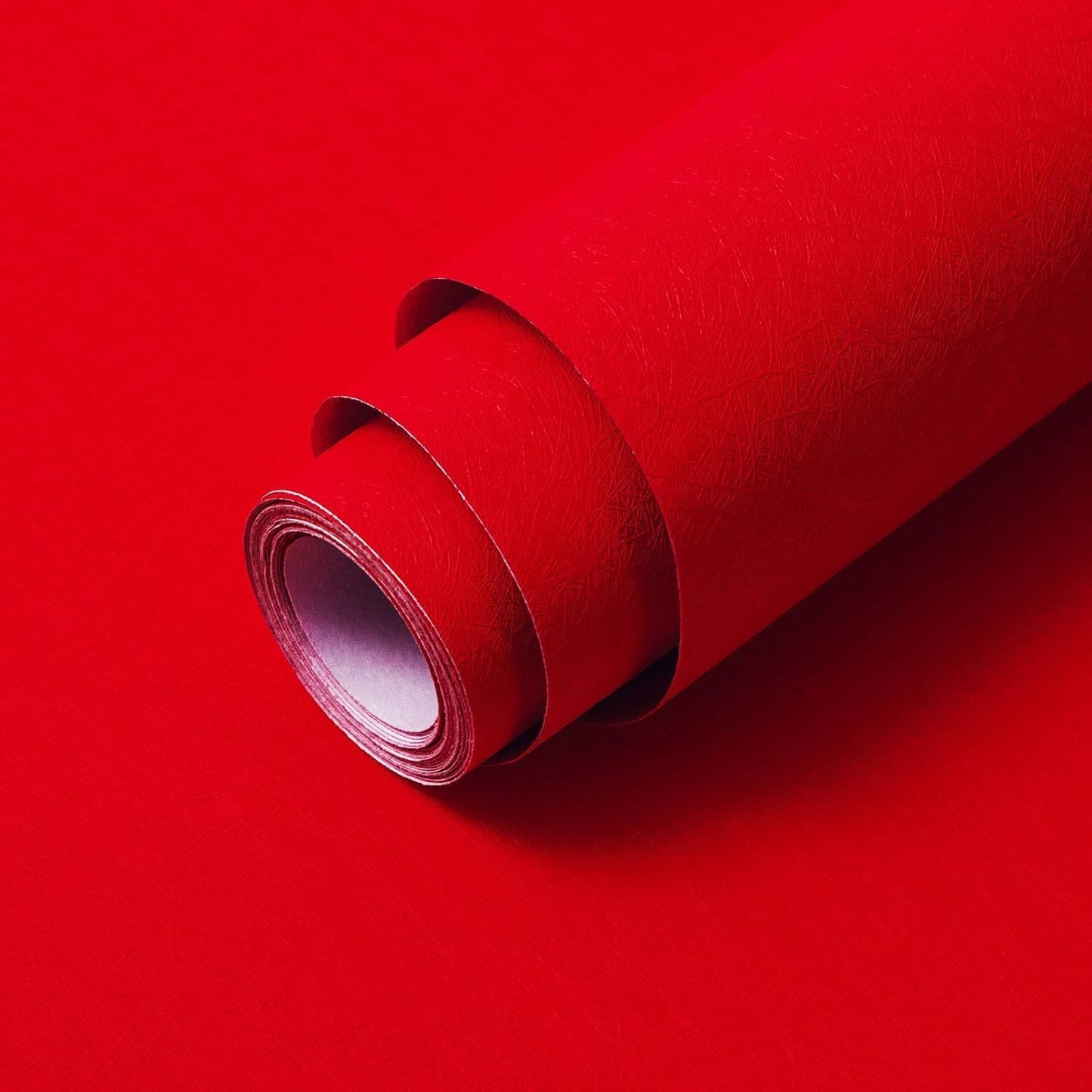 Papel tapiz seda roja relieve autoadhesivo impermeable para cocina