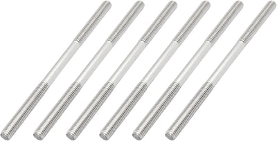 6 Pzas Perno M6x110mm Acero Inox 304 Doble Extremo