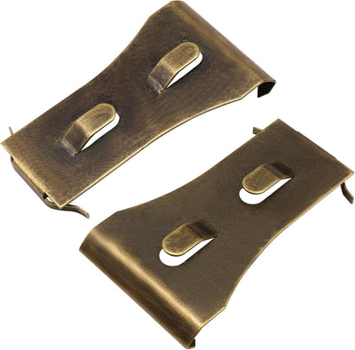 8 Clips Pared Ladrillo Metal Latón 2.25-2.45pulg Ganchos Acero