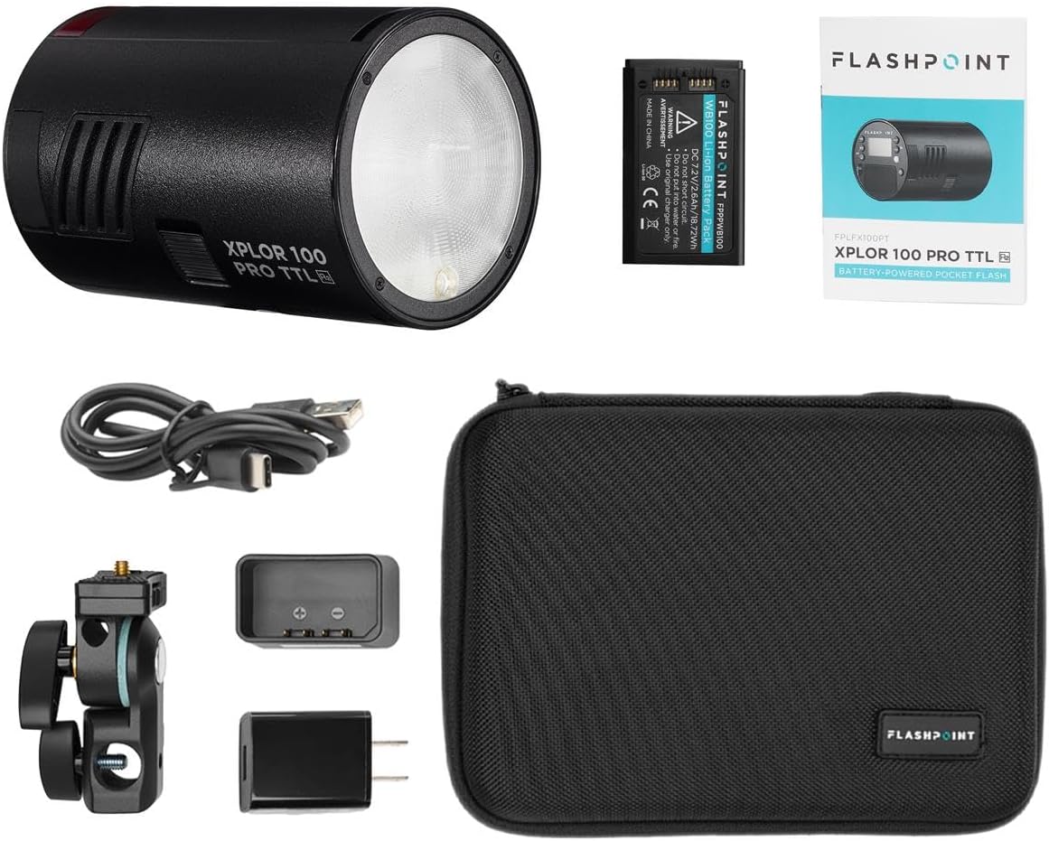 Luz portátil XPLOR 100 Pro TTL 100W 2.4G HSS negro