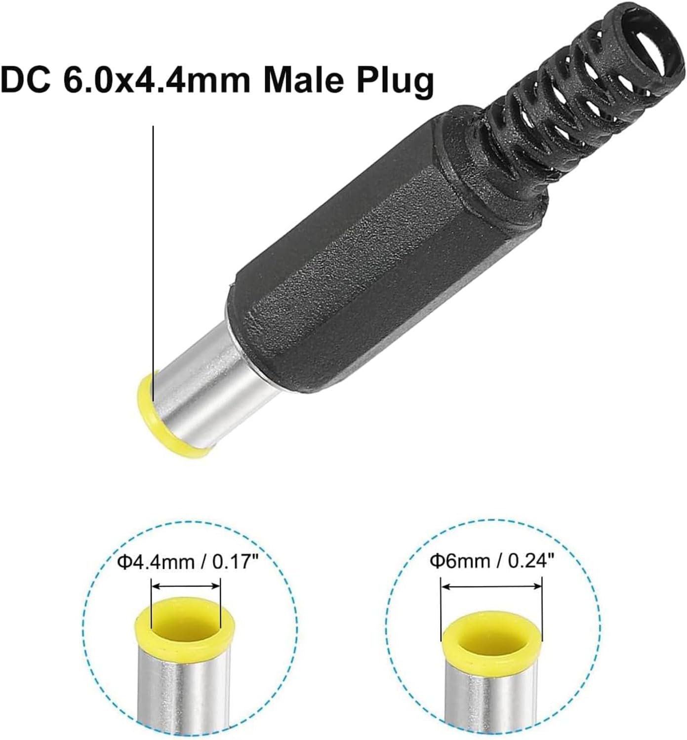Conector soldadura DC 6.0x4.4mm para adaptador