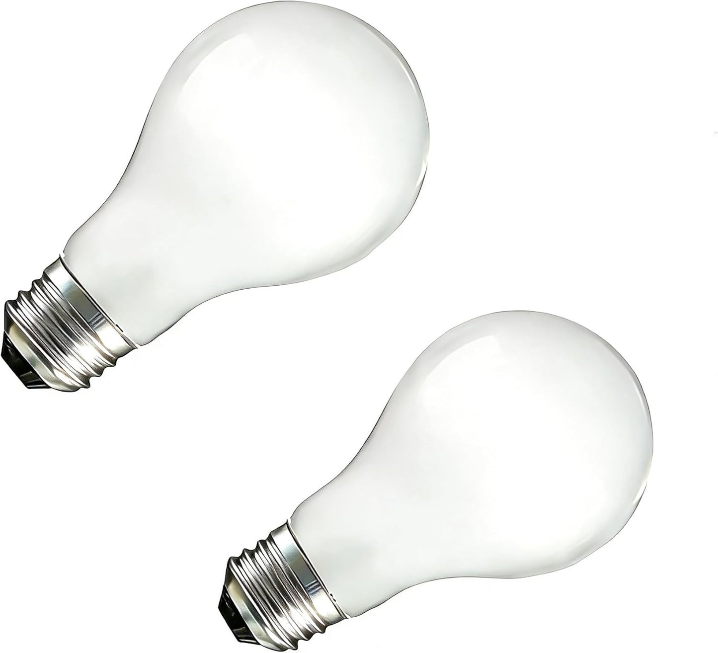 Bombillas incandescentes A19 E26 60 W blancas suaves paq 2