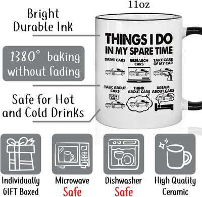 Taza de café para coleccionistas de autos hombre mujer regalo papá marido