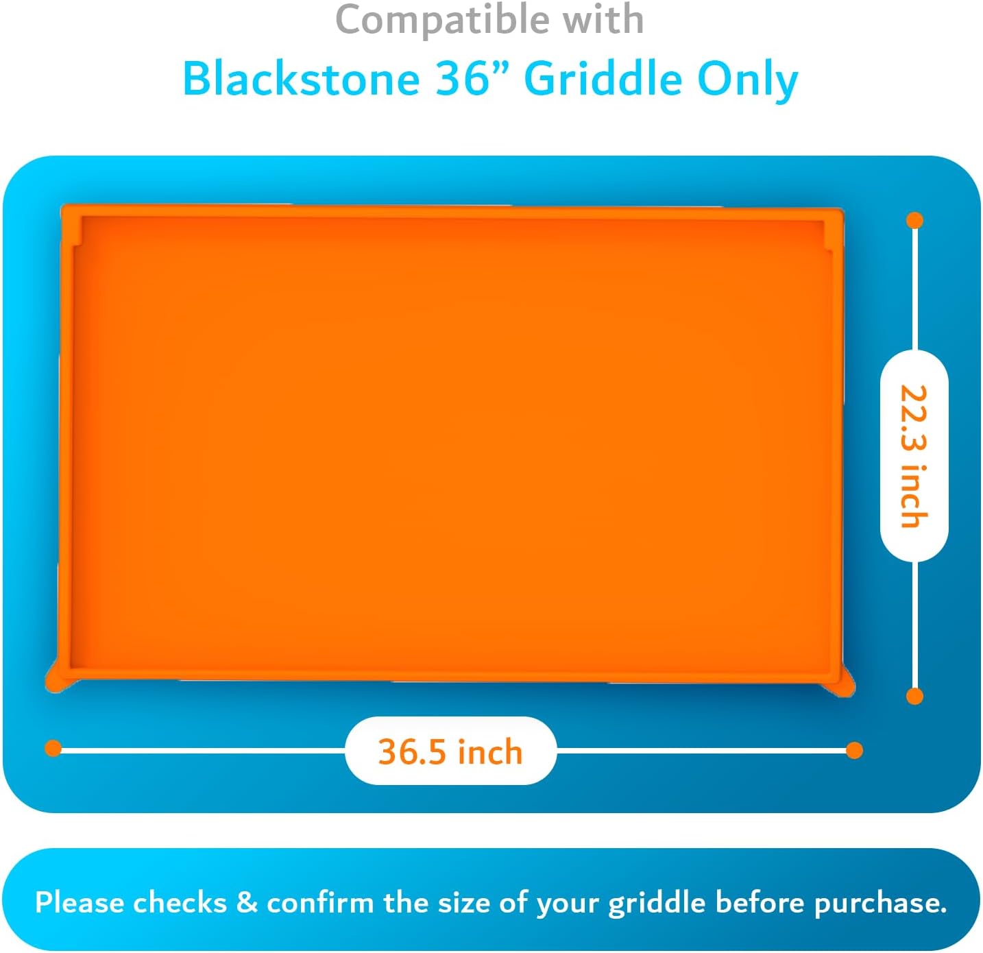 Cubierta silicona 36pulg para Blackstone Omnívore grado alimenticio