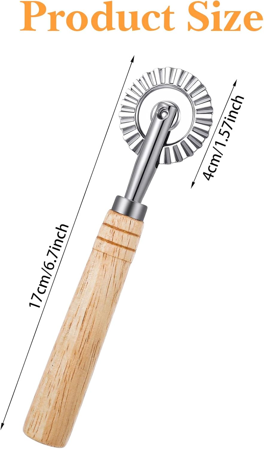 Rueda cortadora pasta ravioles 6.7pulg