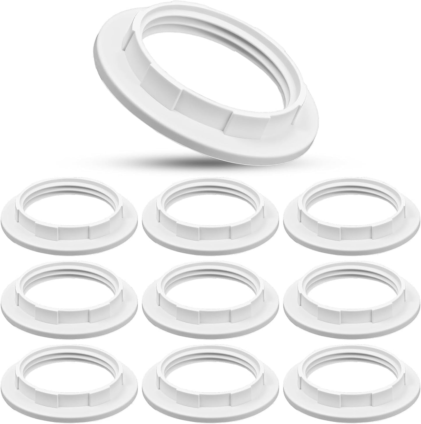 Anillo adaptador lámpara E26/E27 plástico PET 1.5pulg