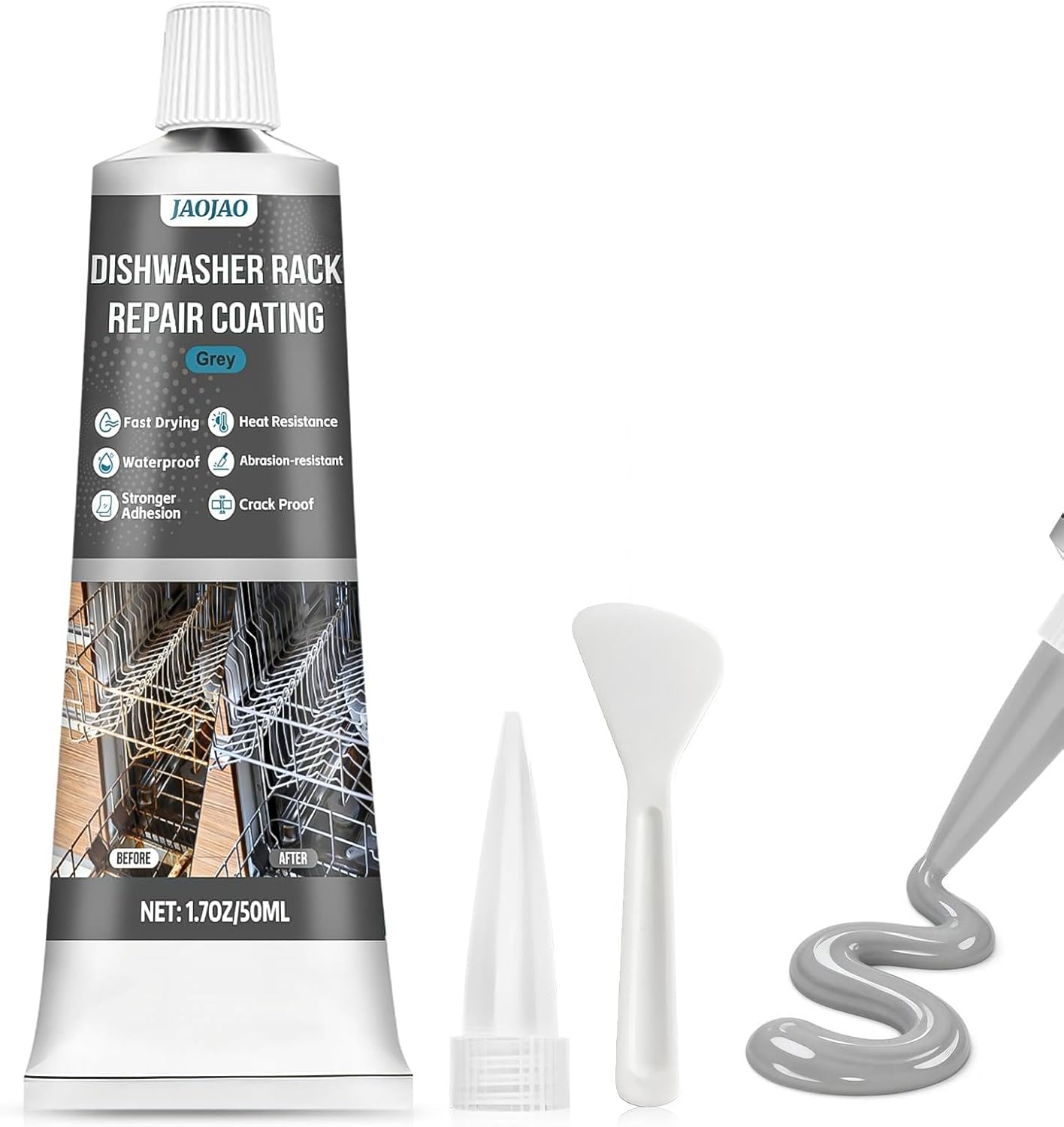 Revestimiento estante lavavajillas kit gris 1.7fl oz
