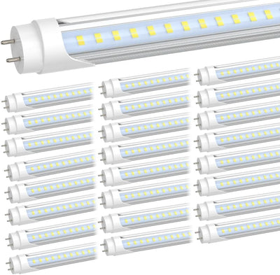 Luz T8 LED 4ft 28W 5000K alimentación simple o doble