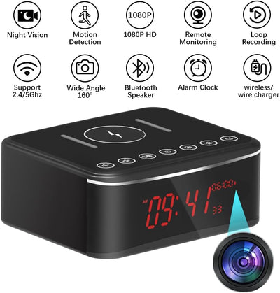 Cámara WiFi HD 1080P visión nocturna 160° con altavoz