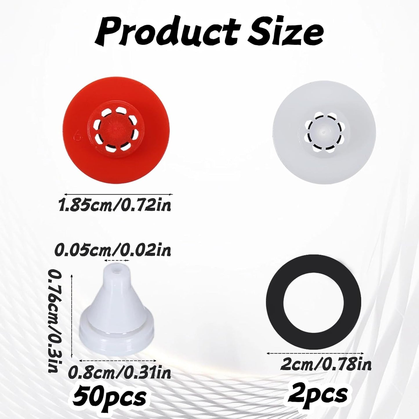 Kit restrictor flujo ducha 1.8 y 2.5 GPM 54 Pzas
