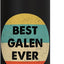 Botella de agua acero inoxidable Galen Name aislada