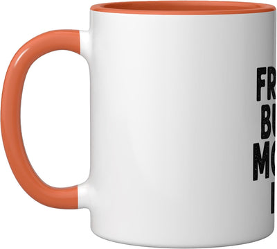 Taza Cerámica No Tocar Me Orange/White