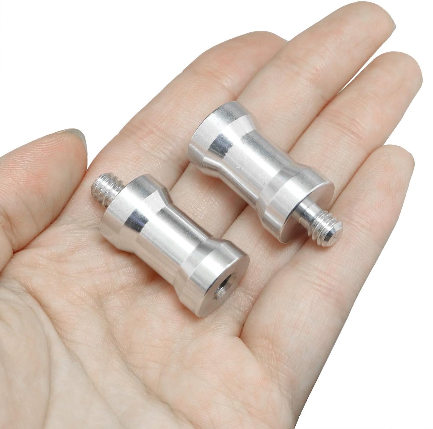 Adaptador Hotshoe 1/4pulg macho 2 Pzas para soporte luz estudio