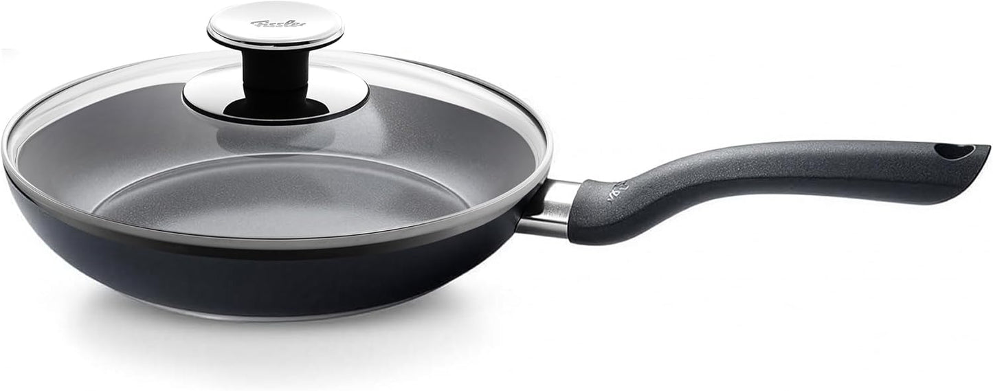 Sartén Cerámica 9.5pulg con Tapa Vidrio