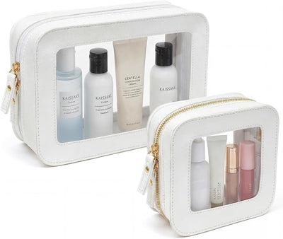 Bolsa transparente para brochas maquillaje con ventana