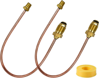 Regulador cambio automático 2 etapas 15pulg tubo cobre 1/4pulg 2pzas