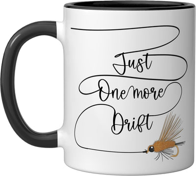 Taza Cerámica Regalo Pescador Negro/Blanco