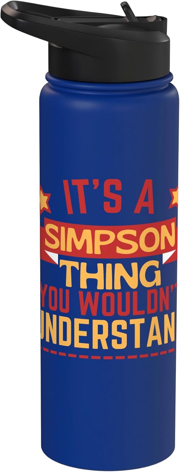 Botella de agua aislada de acero inoxidable simpson