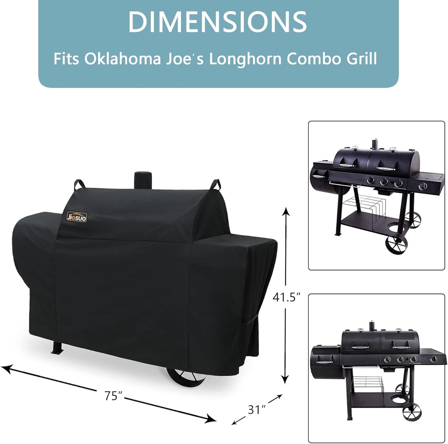 Cubierta parrilla combinada Oklahoma Joe's Longhorn resistente agua