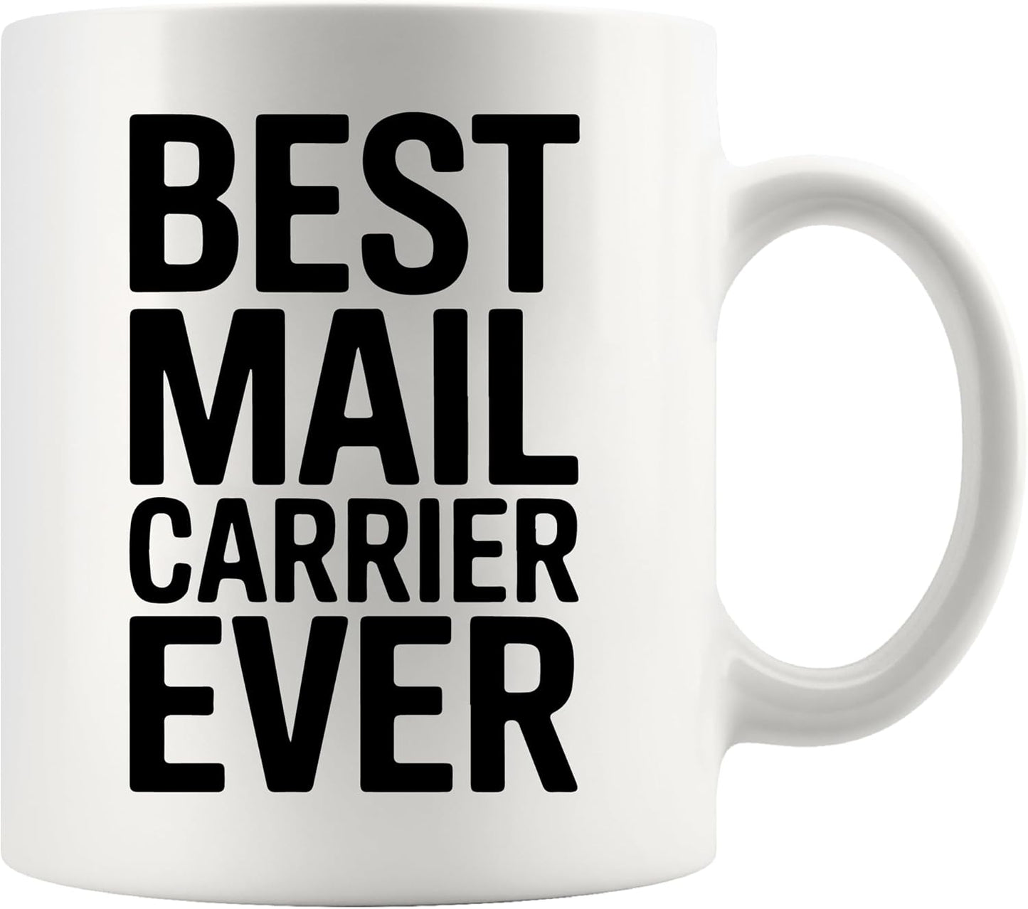 Mug cerámica para cartero regalo postal 11 oz blanco