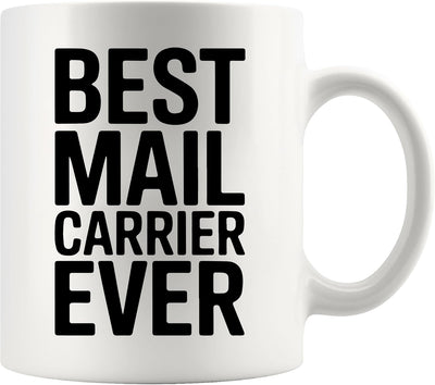 Mug cerámica para cartero regalo postal 11 oz blanco