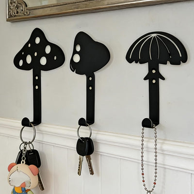 Set 3 Ganchos Pared Hongos Decorativo para Baño Cocina