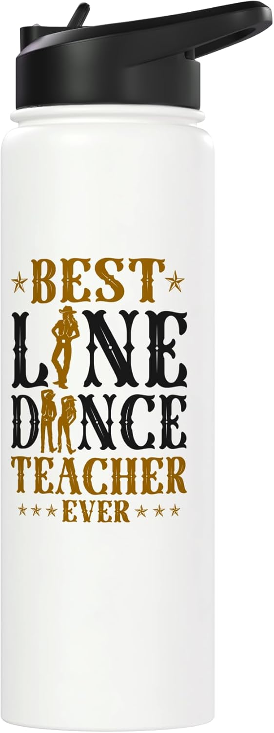 Bote de agua acero inoxidable para profesor de line dance