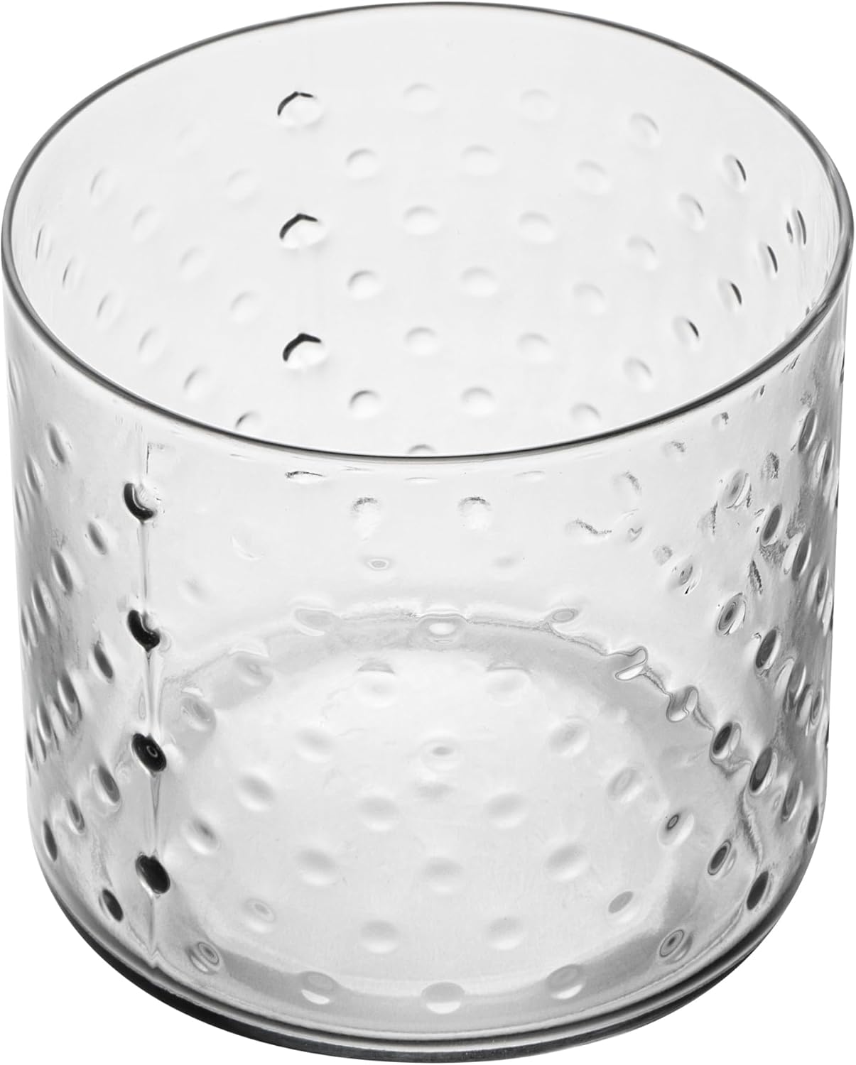 Vaso vidrio doble 13oz set 12 con agarre texturizado sin plomo