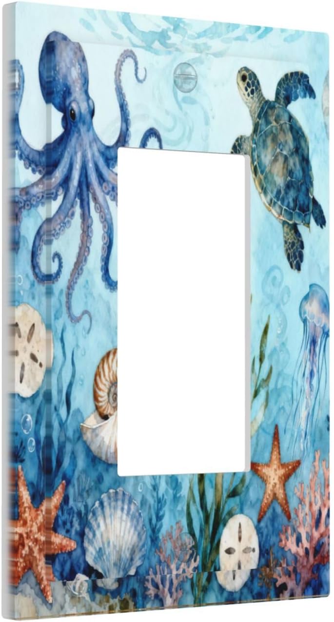 Cubiertas decorativas salida luz Ocean Life