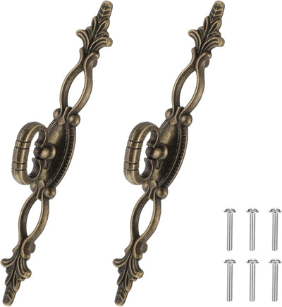 2 Tiradores Vintage Cajones 6.3pulg Manija Decorativa