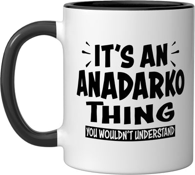 Taza cerámica Anadarko Trip Lovers Thing You Wouldn't Understand negra/blanca