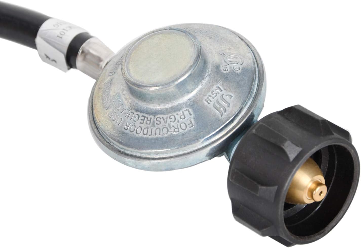 Manguera propano 12ft regulador 3/8 conector rápido