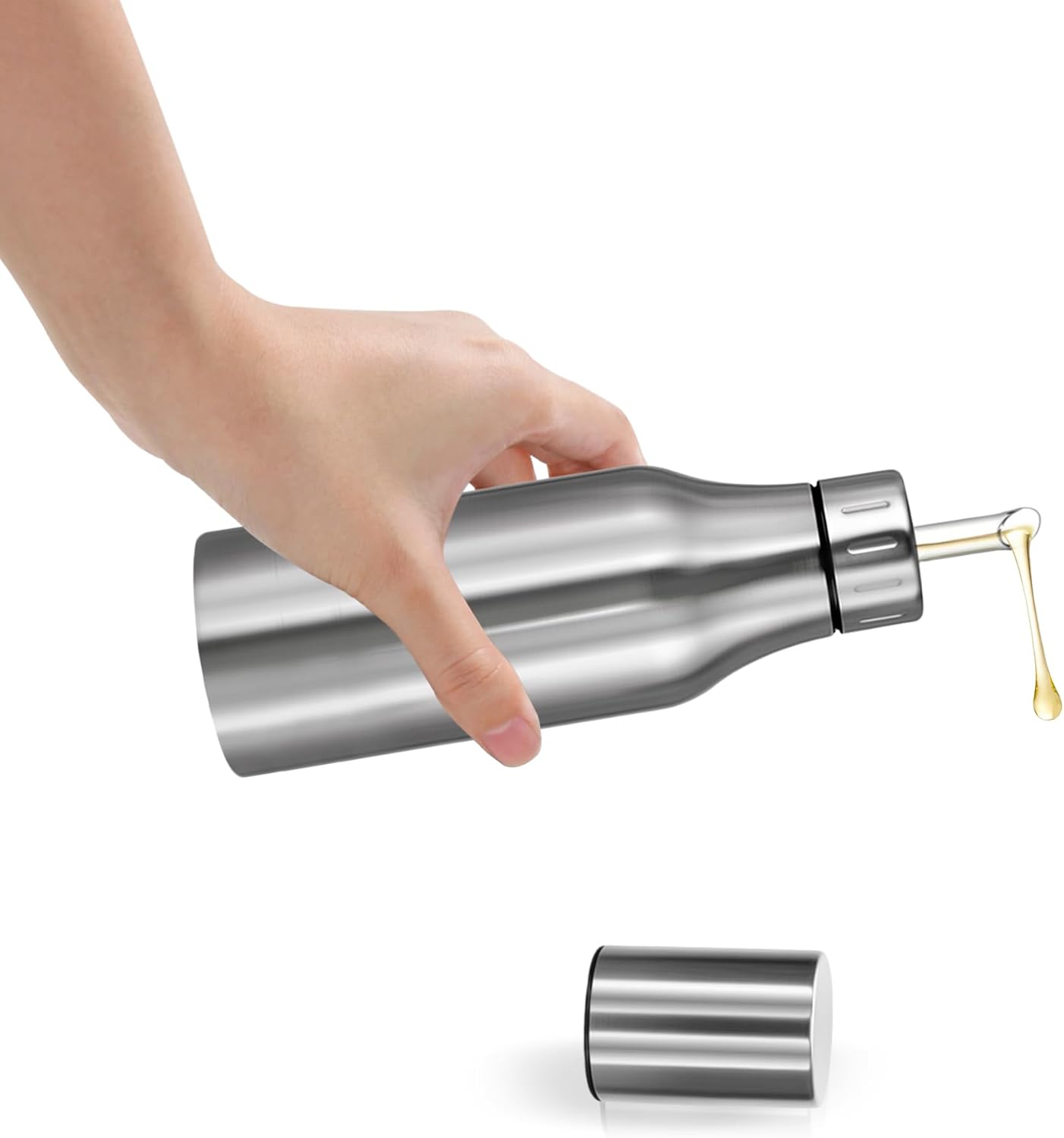 Botella dispensadora de aceite acero inoxidable 26 oz