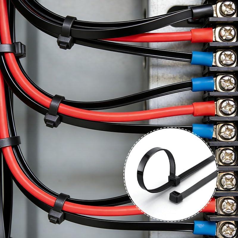 100 Pzas Cintas Nylon para Organizar Cables Oficina