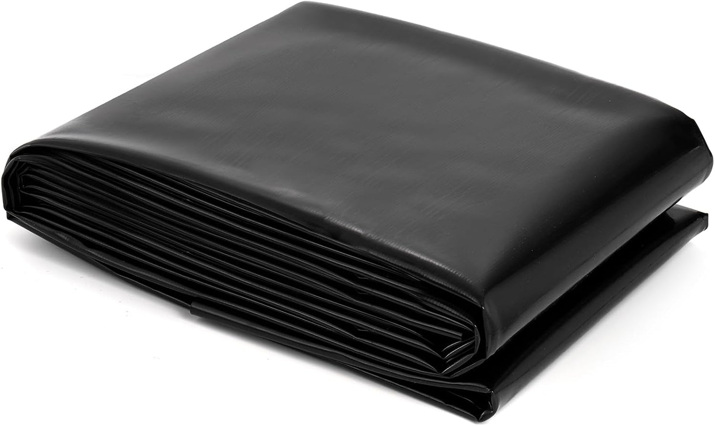 Revestimiento estanque HDPE negro 7x10pies para jardín