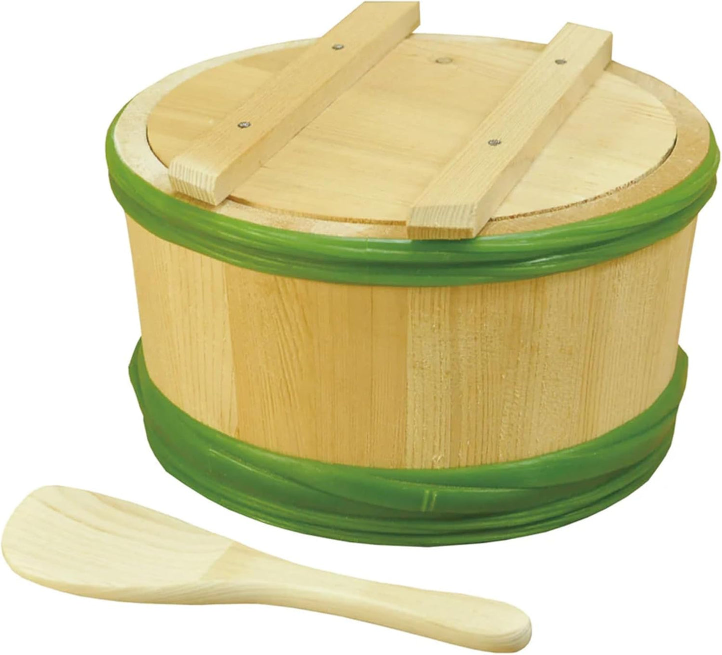 Barril madera Sawara para fermentar miso Japón