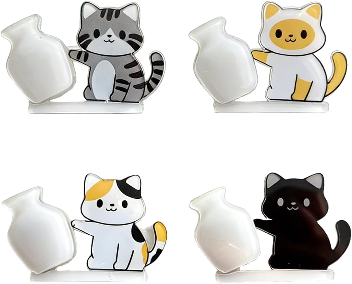 Juego 4 imanes nevera gatitos decoración hogar