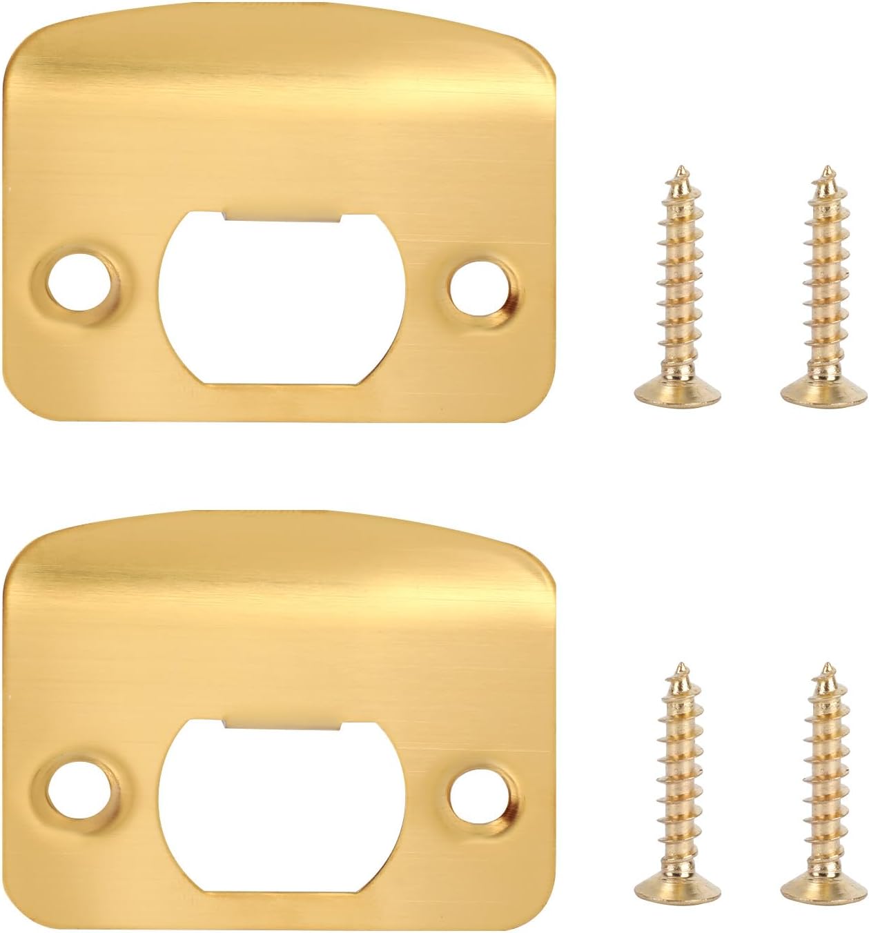 2 Pzas Placa Acero Inox Puerta Kit Reparacion