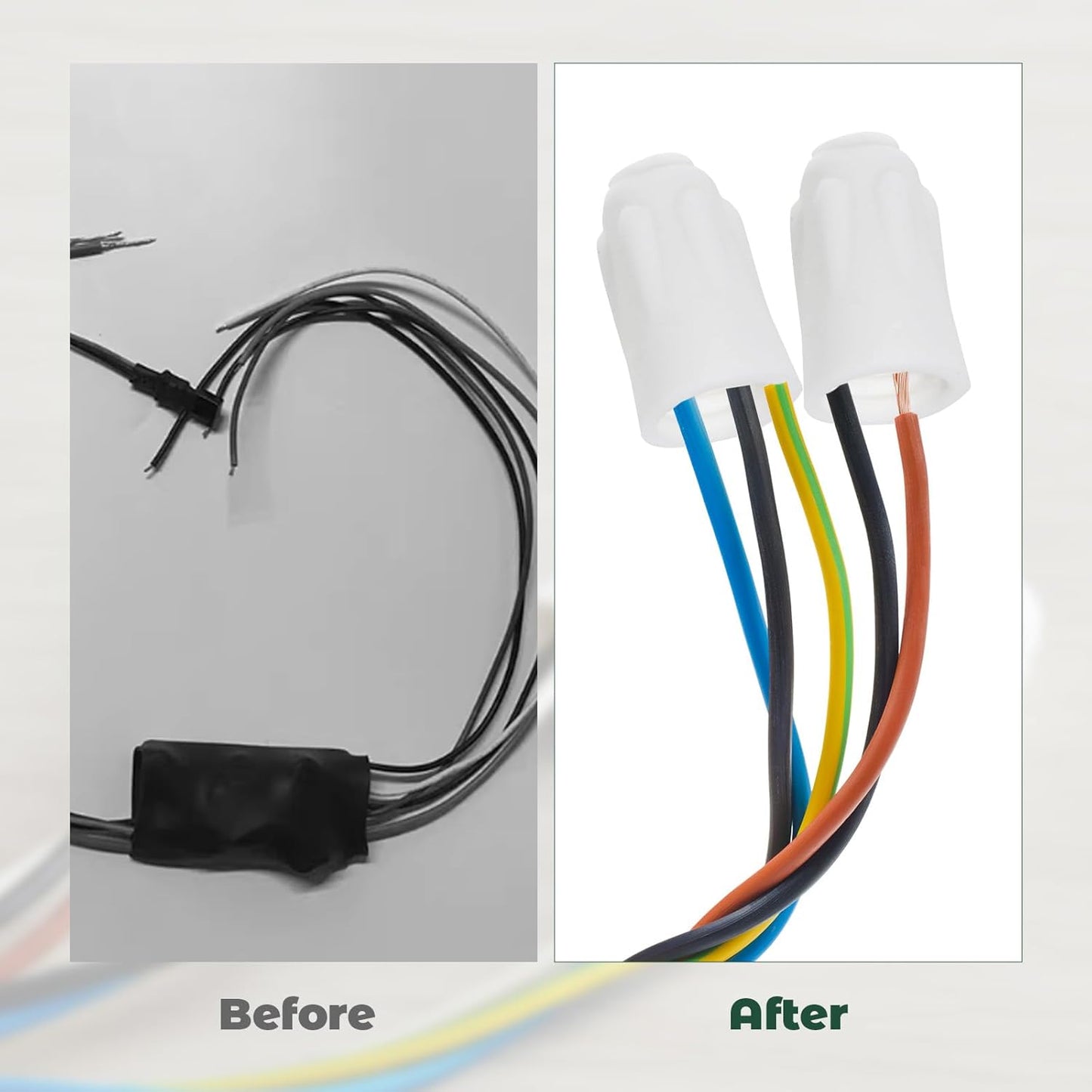 40 Conectores Alambre Cerámica 18-8 AWG Tapas Giratorias