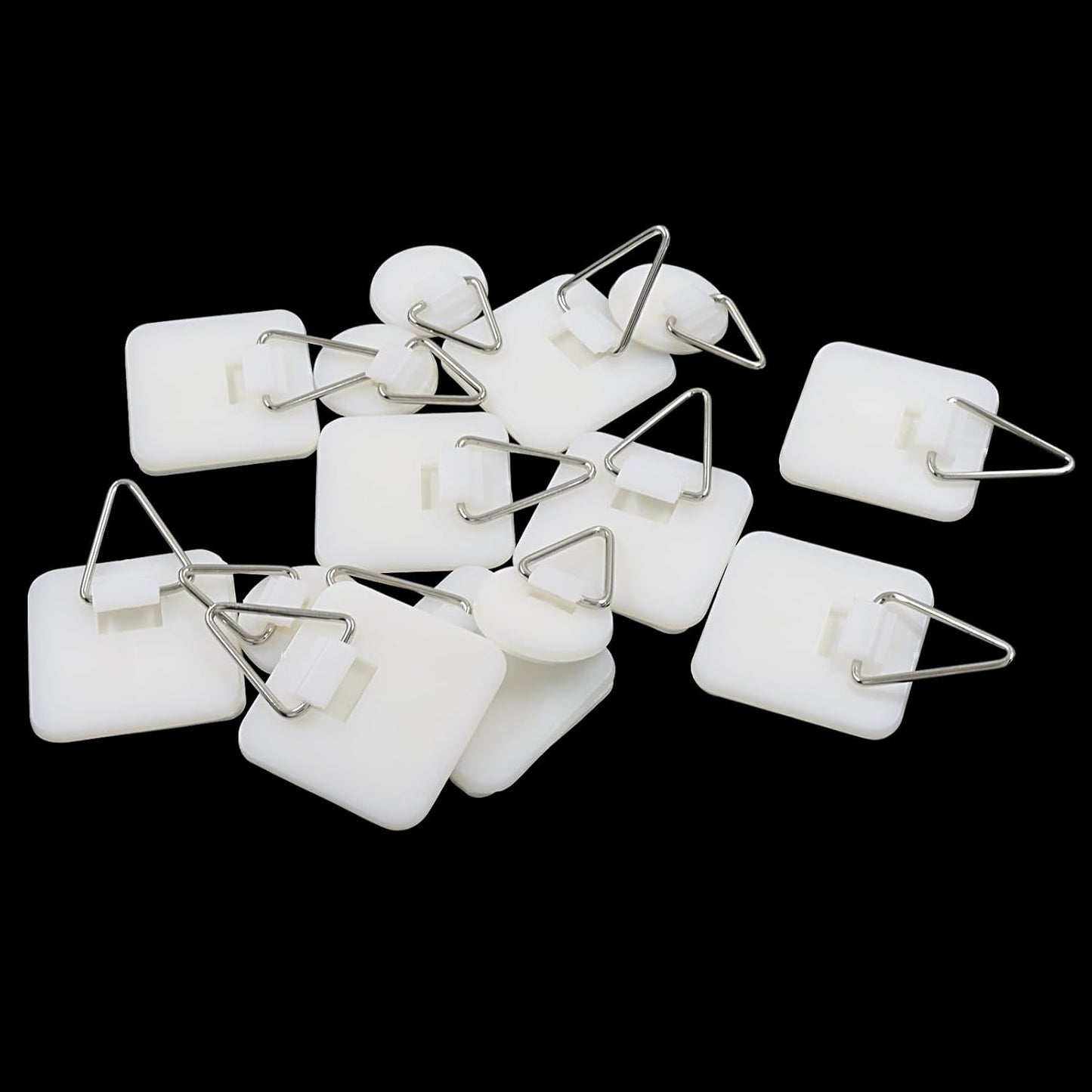 60 Ganchos Adhesivos Blancos Para Colgar Cuadros Y Decoración