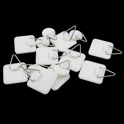 60 Ganchos Adhesivos Blancos Para Colgar Cuadros Y Decoración