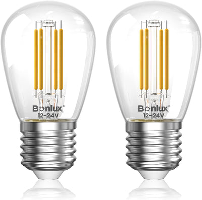 Bombilla LED E26 12V CC/CA 4W 3000K para solar garaje paisaje
