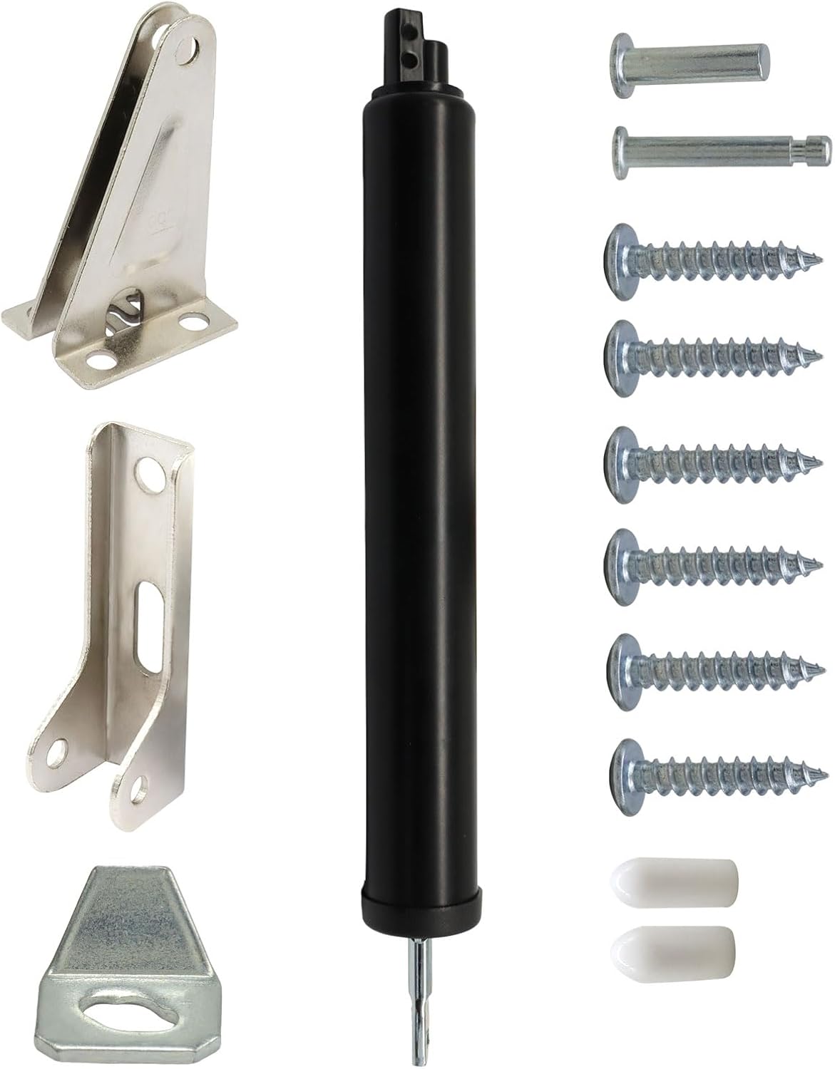 Cerrador puerta pantalla neumático ajustable negro