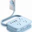 Regleta viaje 6 tomas 4 puertos USB 4ft compacta