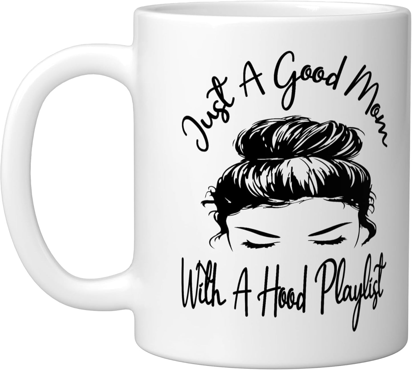 Taza Cerámica Café con Playlist Humorístico Blanco