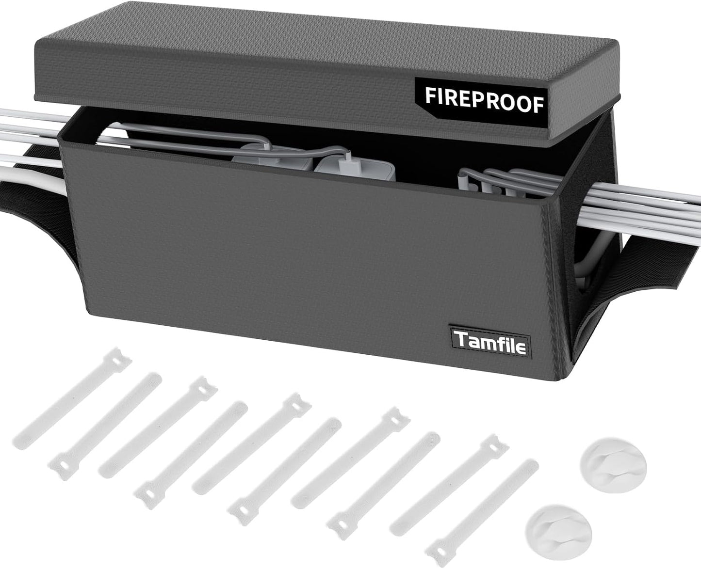 Organizador cables plegable ignífugo resistente calor