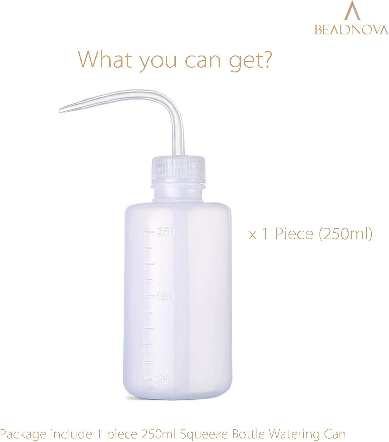 Botella exprimible plástico 8oz para regar suculentas