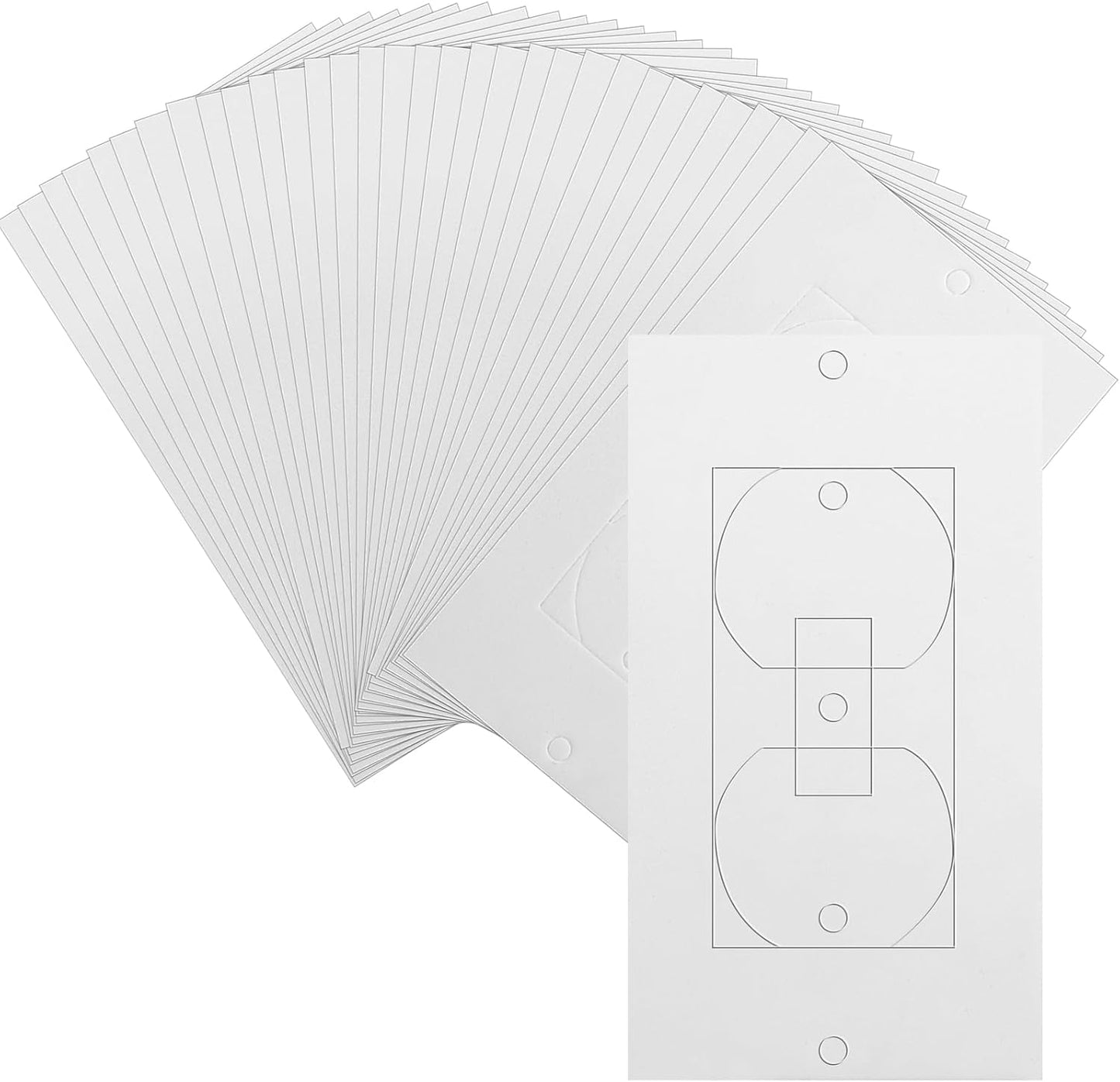 40 Almohadillas Aislantes EVA para Interruptor Luz Pared