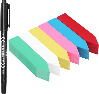 Etiquetas plástico para plantas 4pulg 300uds multicolor