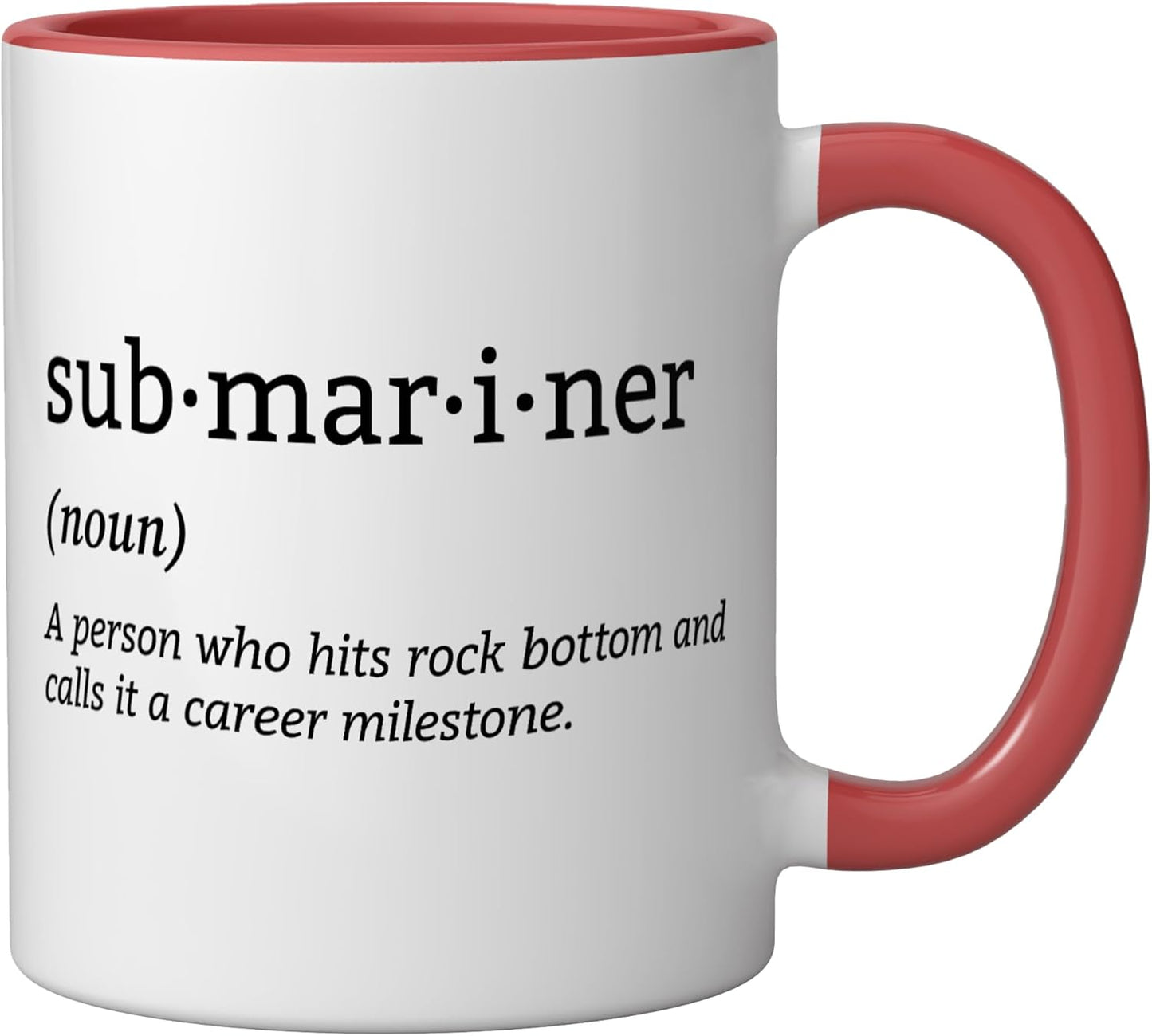 Taza Cerámica Submarino Nuclear Rojo/Blanco